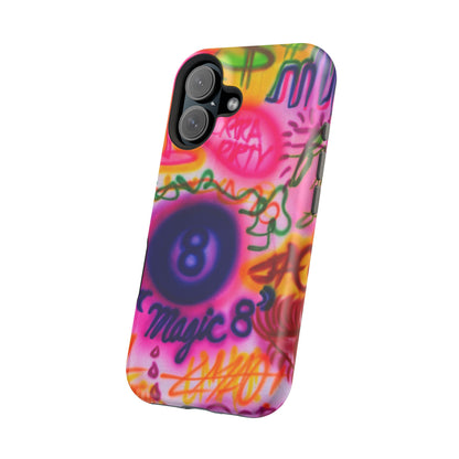 MagSafe "farbenfrohes Chaos" Airbrush-iPhone-Hülle
