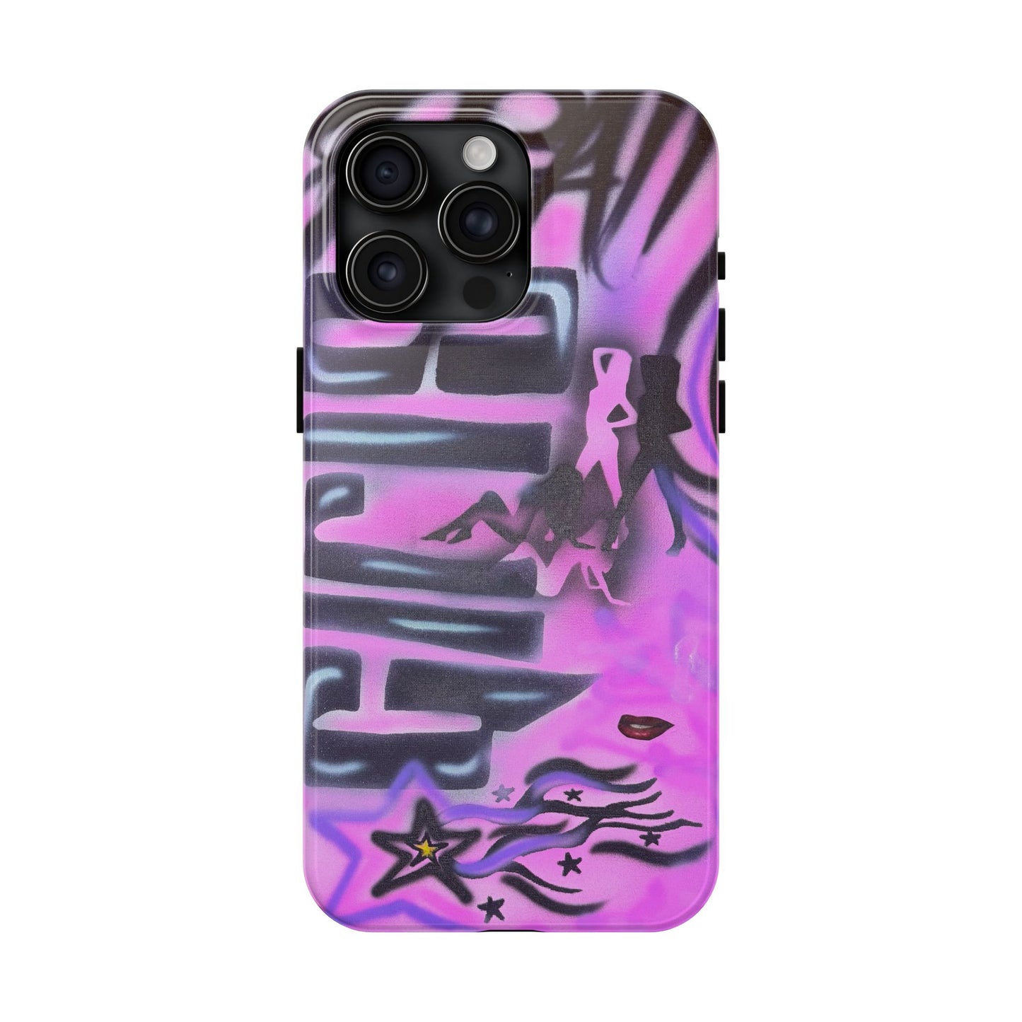 "neon nights" airbrush iPhone case
