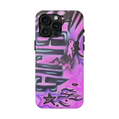 "neon nights" airbrush iPhone case
