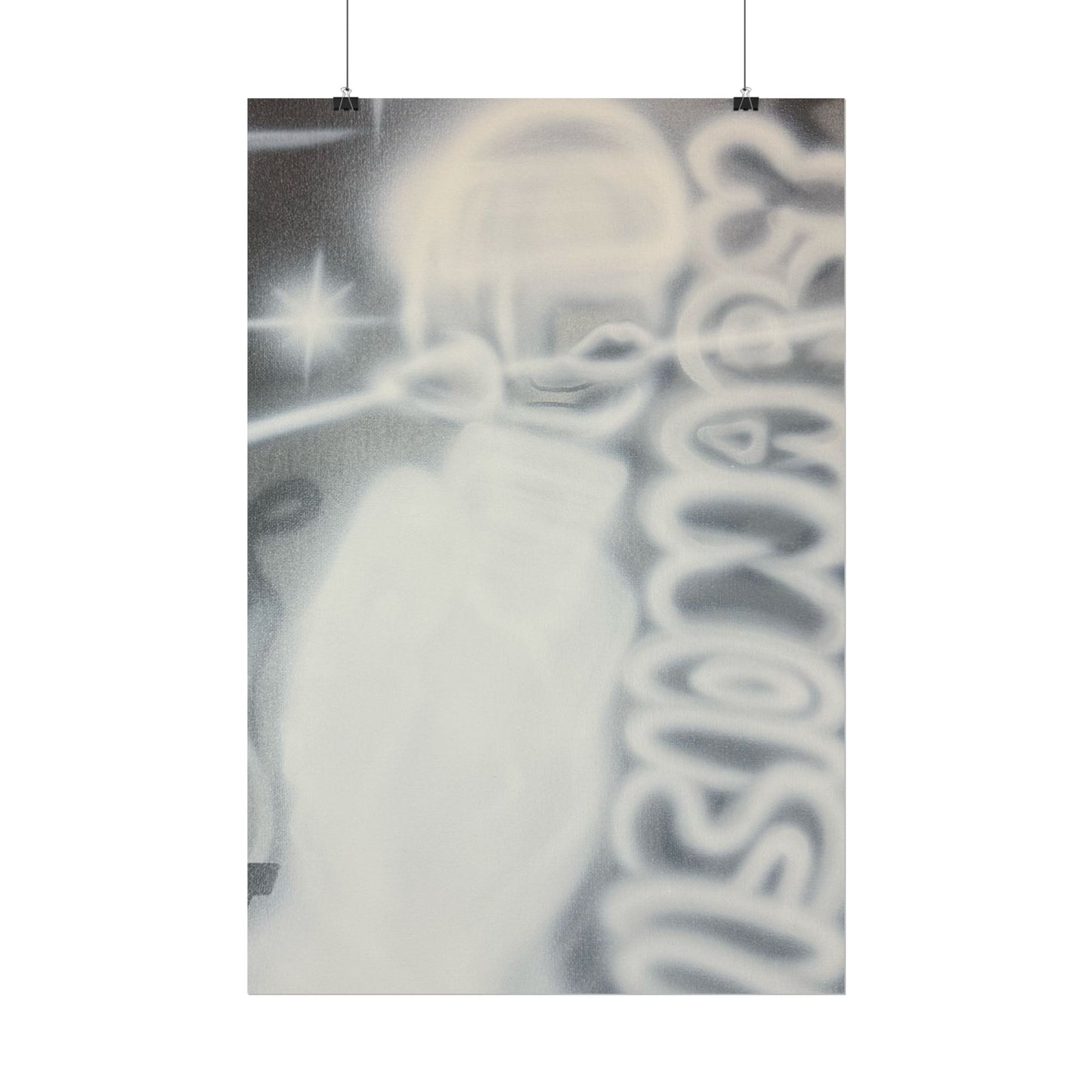 "visionary" airbrush rolled print