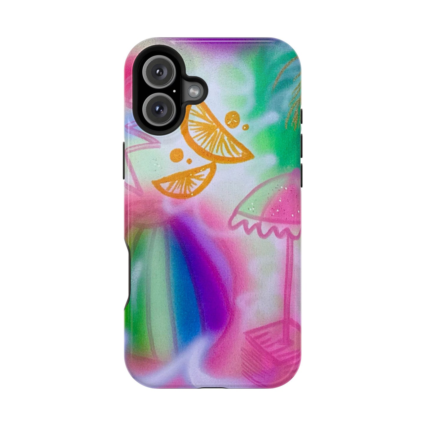 MagSafe "on the beach" airbrush iPhone case