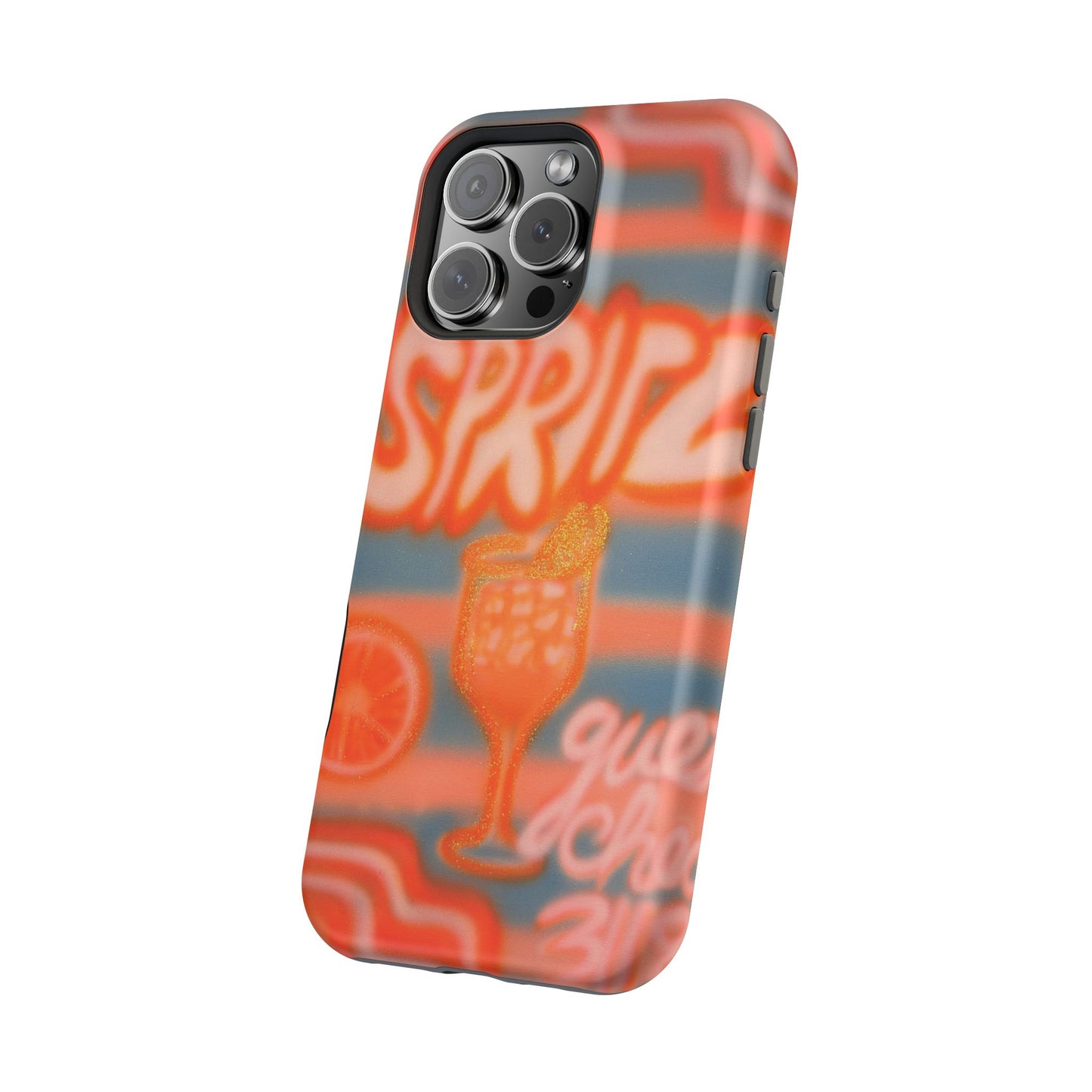 MagSafe "aperol spritz pt. 2" airbrush iPhone case
