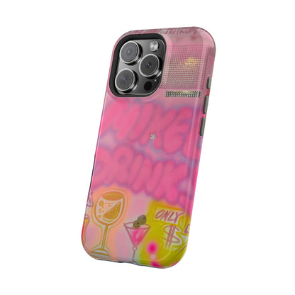 MagSafe "mixed drinks" airbrush iPhone case