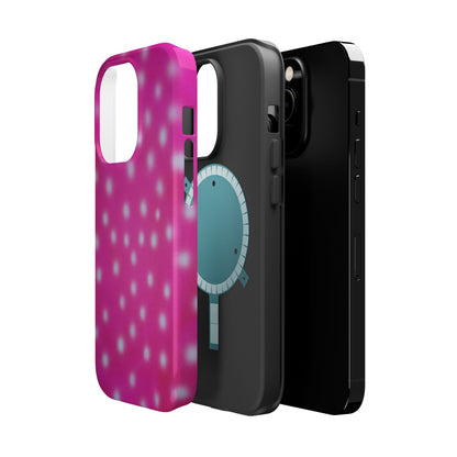 MagSafe "bubblegum polka dot" airbrush iPhone case