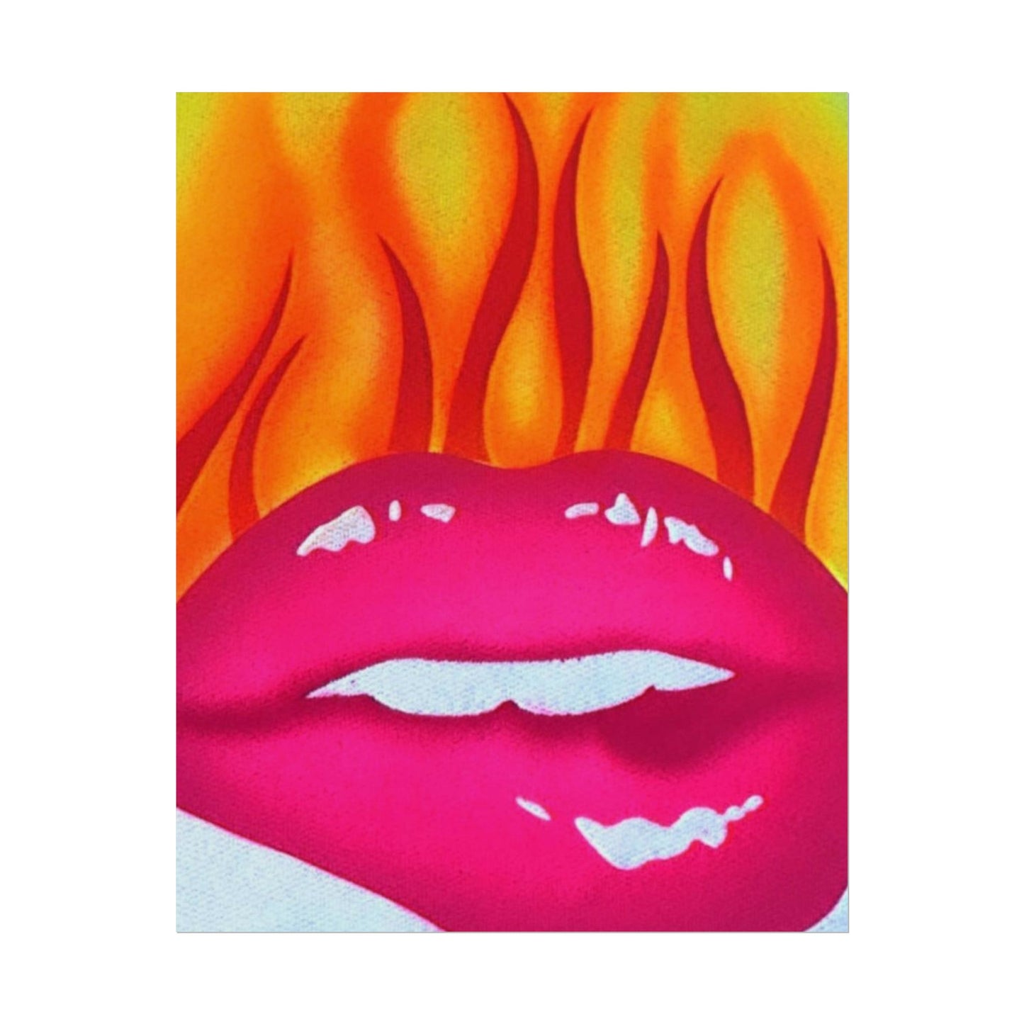 "flaming lips" airbrush rolled print