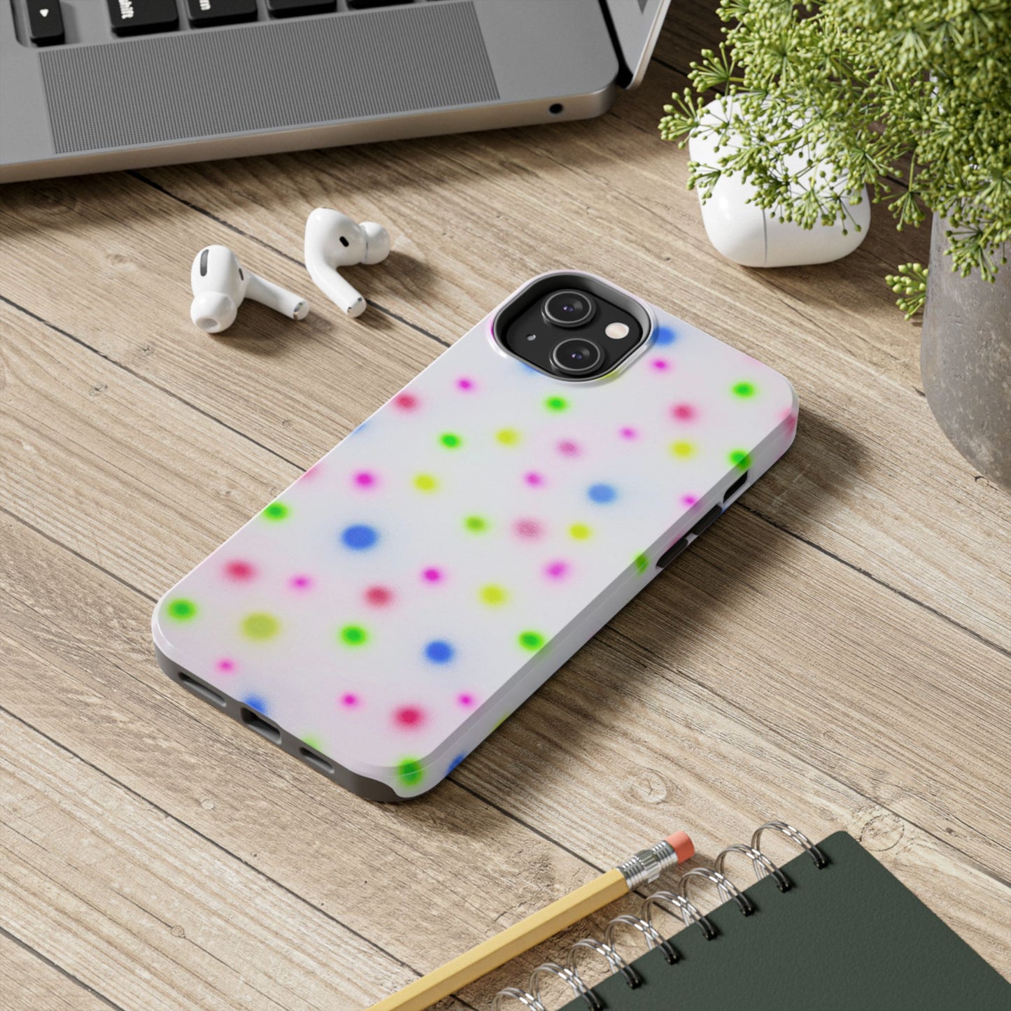 "birthday cake polka dot" airbrush iPhone case