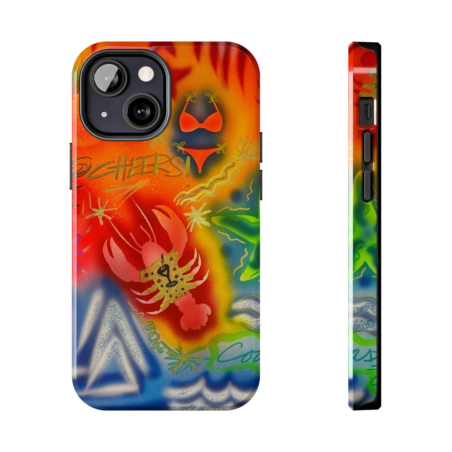 "tipsy lobster" airbrush iPhone case