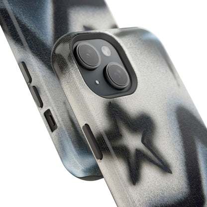 MagSafe "black & white stars" airbrush iPhone case