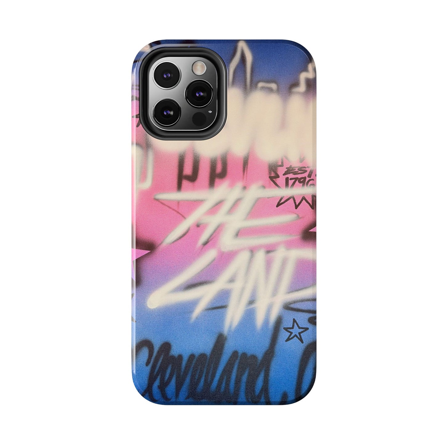 "cleveland" airbrush iPhone case