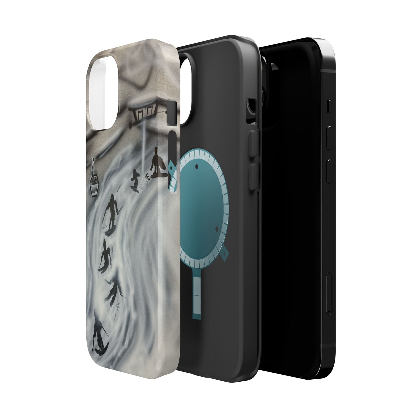 MagSafe "arctic avalanche" airbrush iPhone case