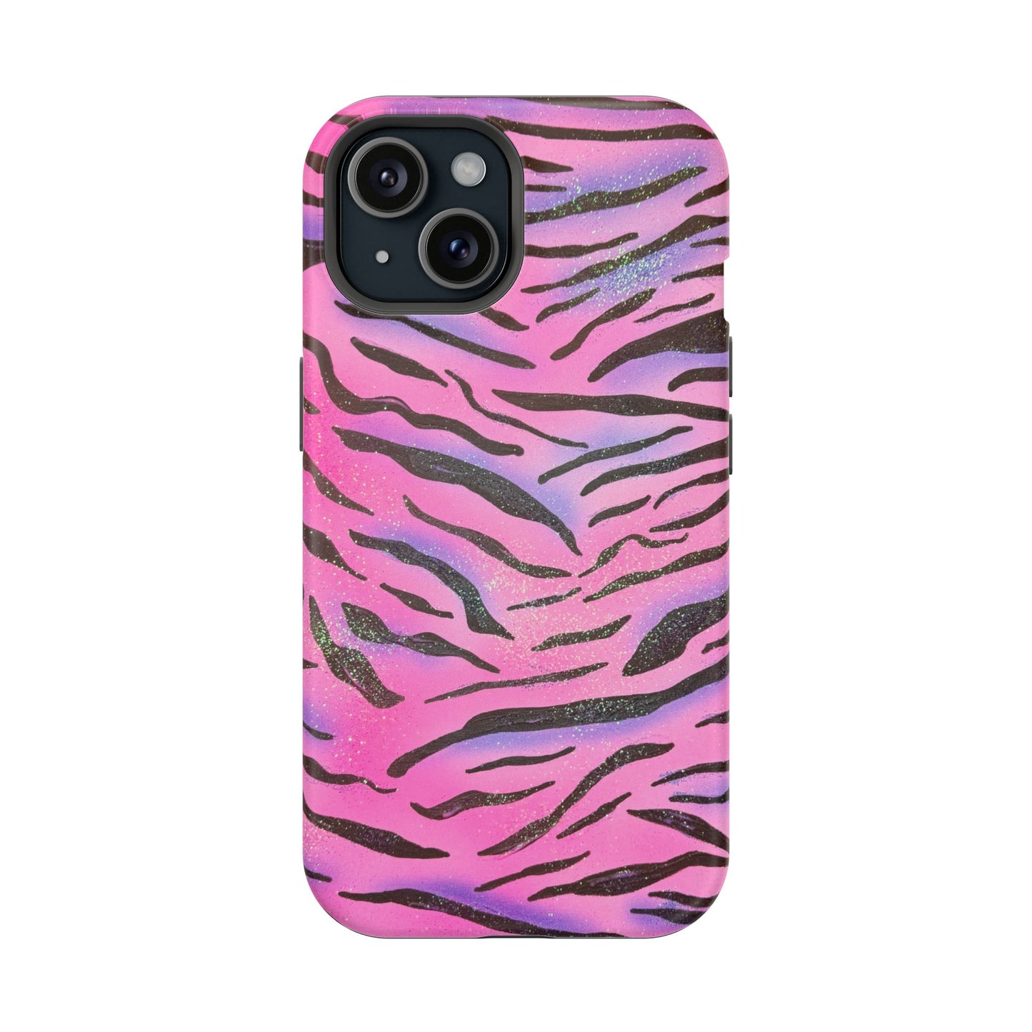 MagSafe "glitter zebra" airbrush iPhone case