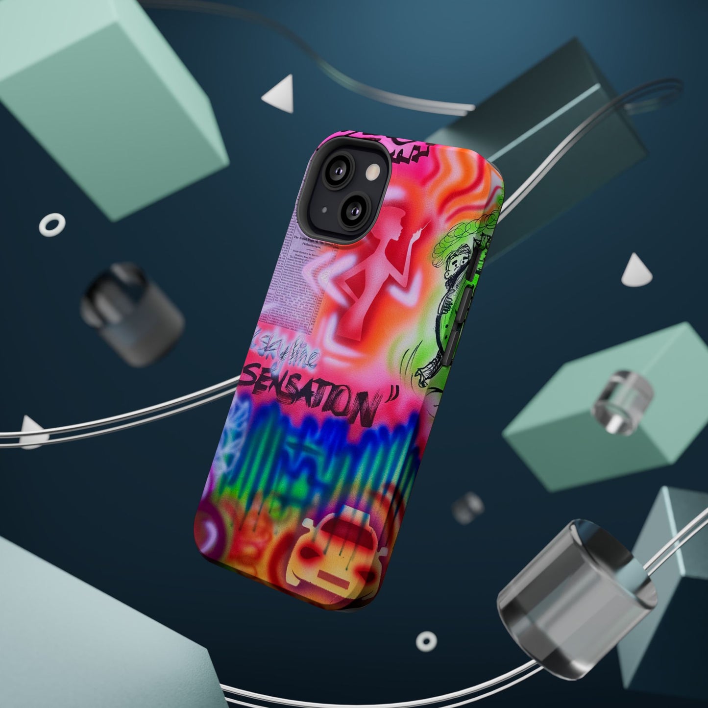 MagSafe "skyline sensation" airbrush iPhone case