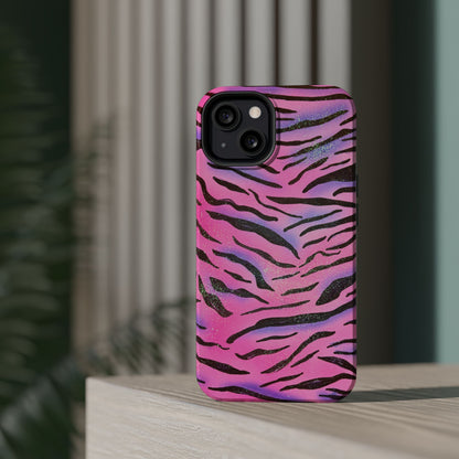 MagSafe "glitter zebra" airbrush iPhone case