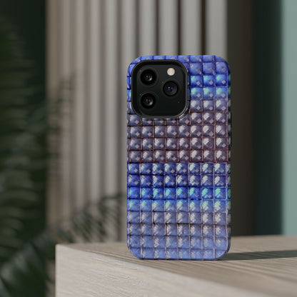 MagSafe "blue studs" airbrush iPhone case