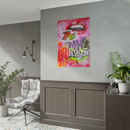 "wynwood gold" airbrush rolled print