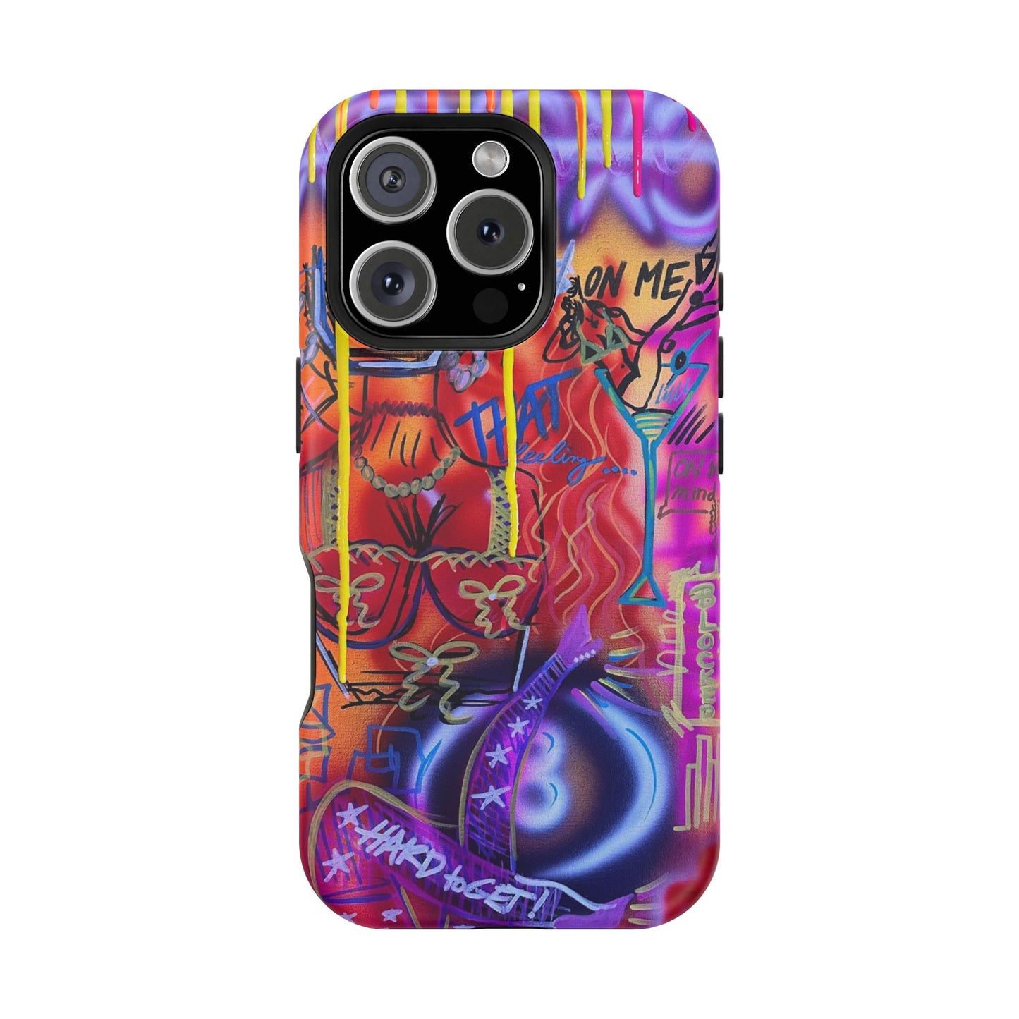 MagSafe "shots on me!" Airbrush iPhone Hülle