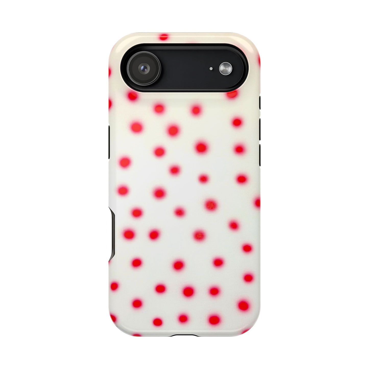MagSafe "vanilla cherry polka dot" airbrush iPhone case