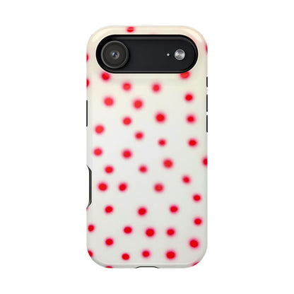 MagSafe "vanilla cherry polka dot" airbrush iPhone case