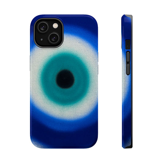 MagSafe "evil eye" airbrush iPhone case