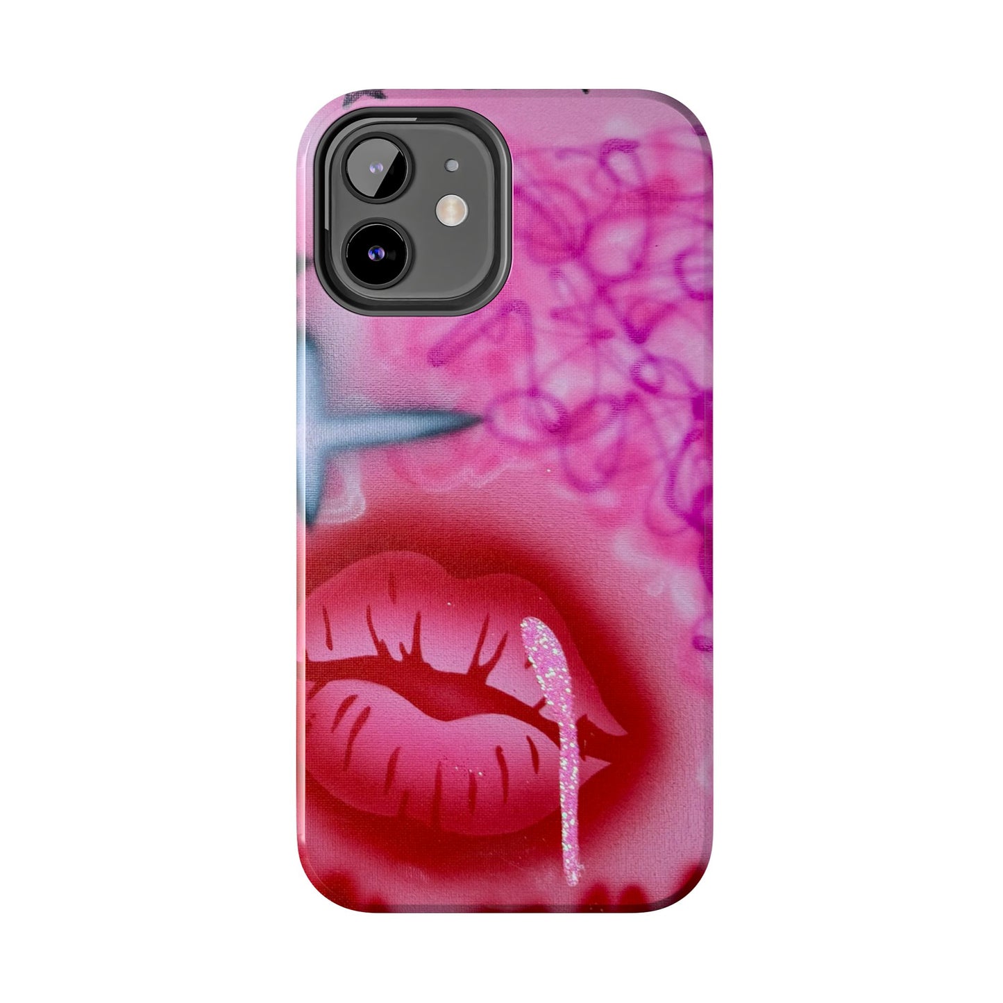 "glitter aura" airbrush iPhone case