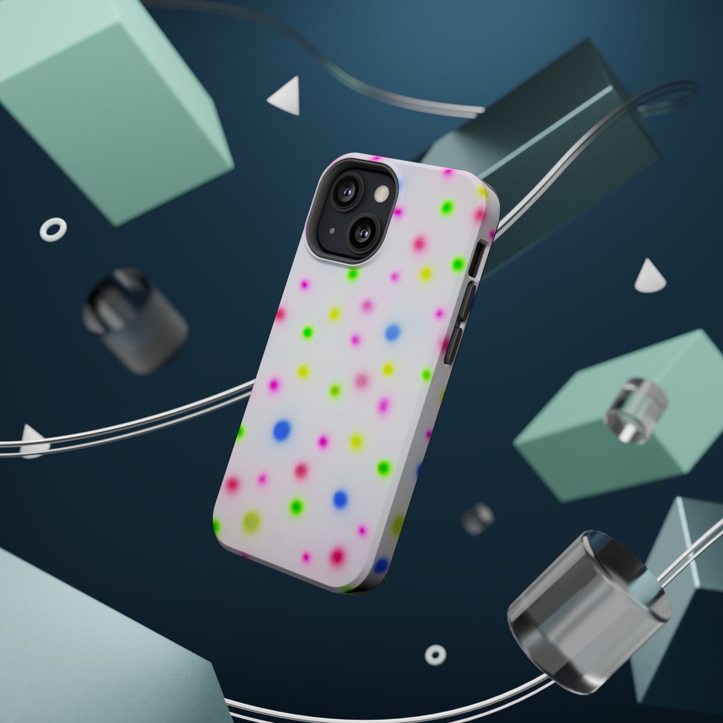 MagSafe "birthday cake polka dot" airbrush iPhone case