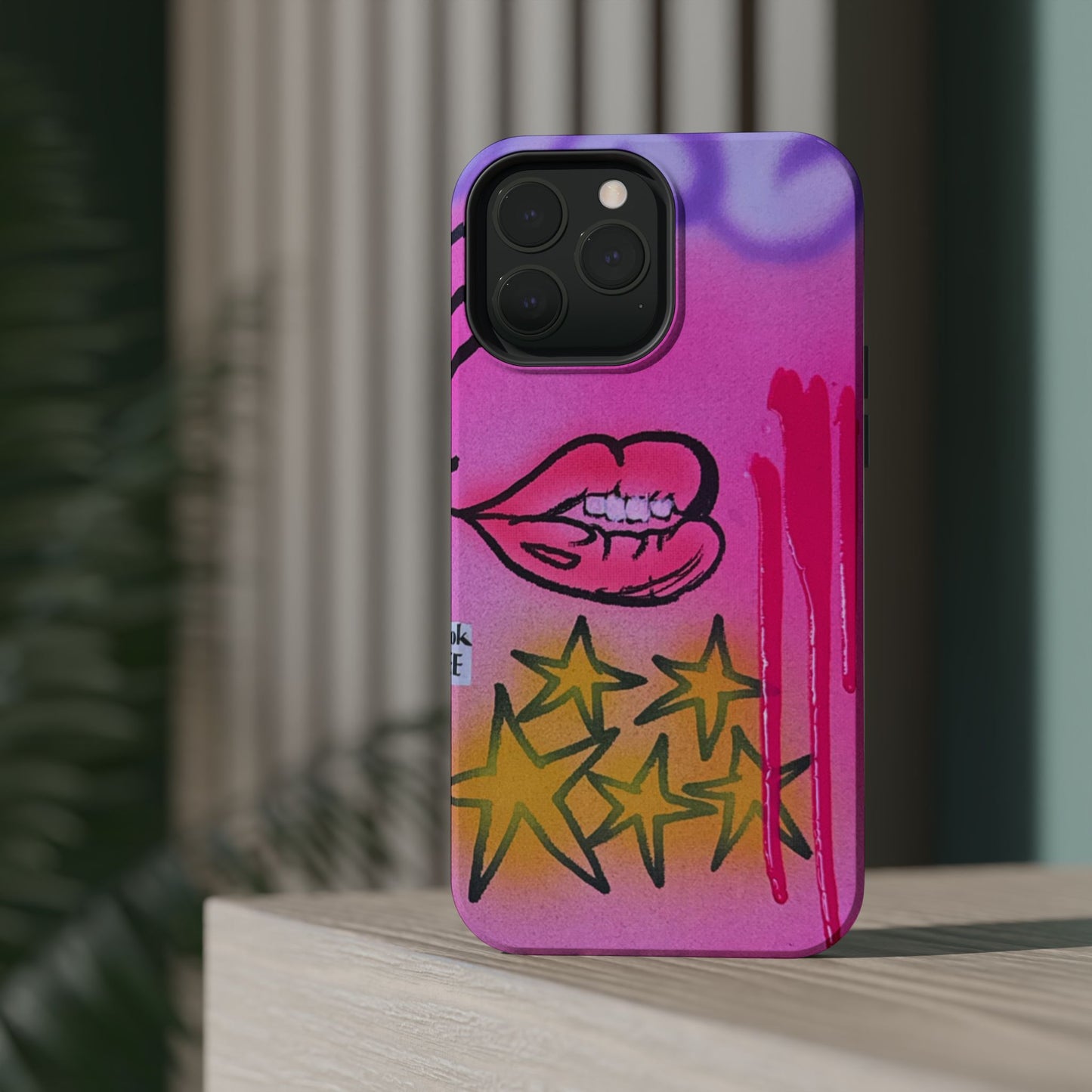 MagSafe "star drip" airbrush iPhone case