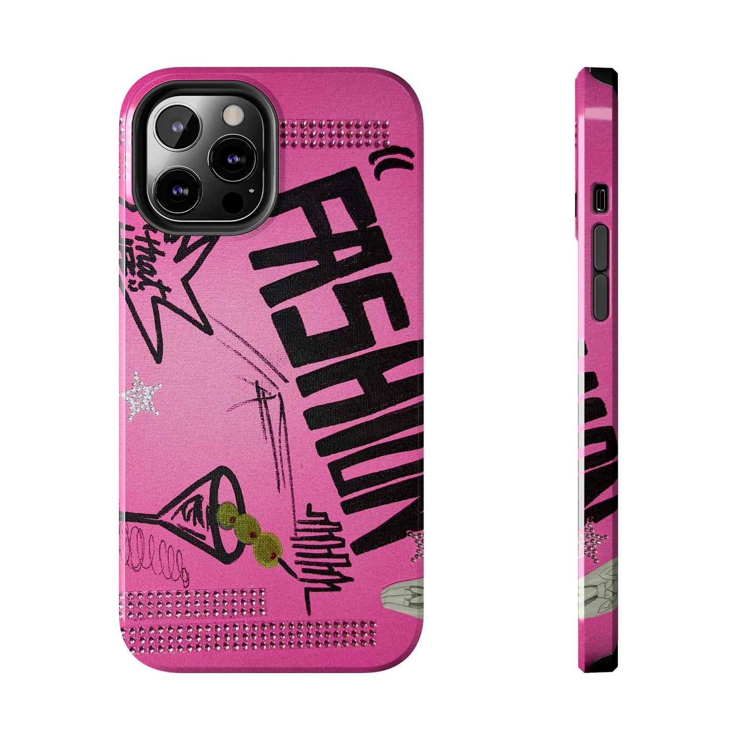 "high fashion pt. 2" airbrush iPhone case