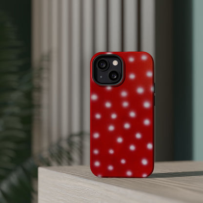 MagSafe "cherry crush polka dot" airbrush iPhone case
