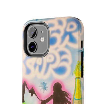 "winter escape" airbrush iPhone case