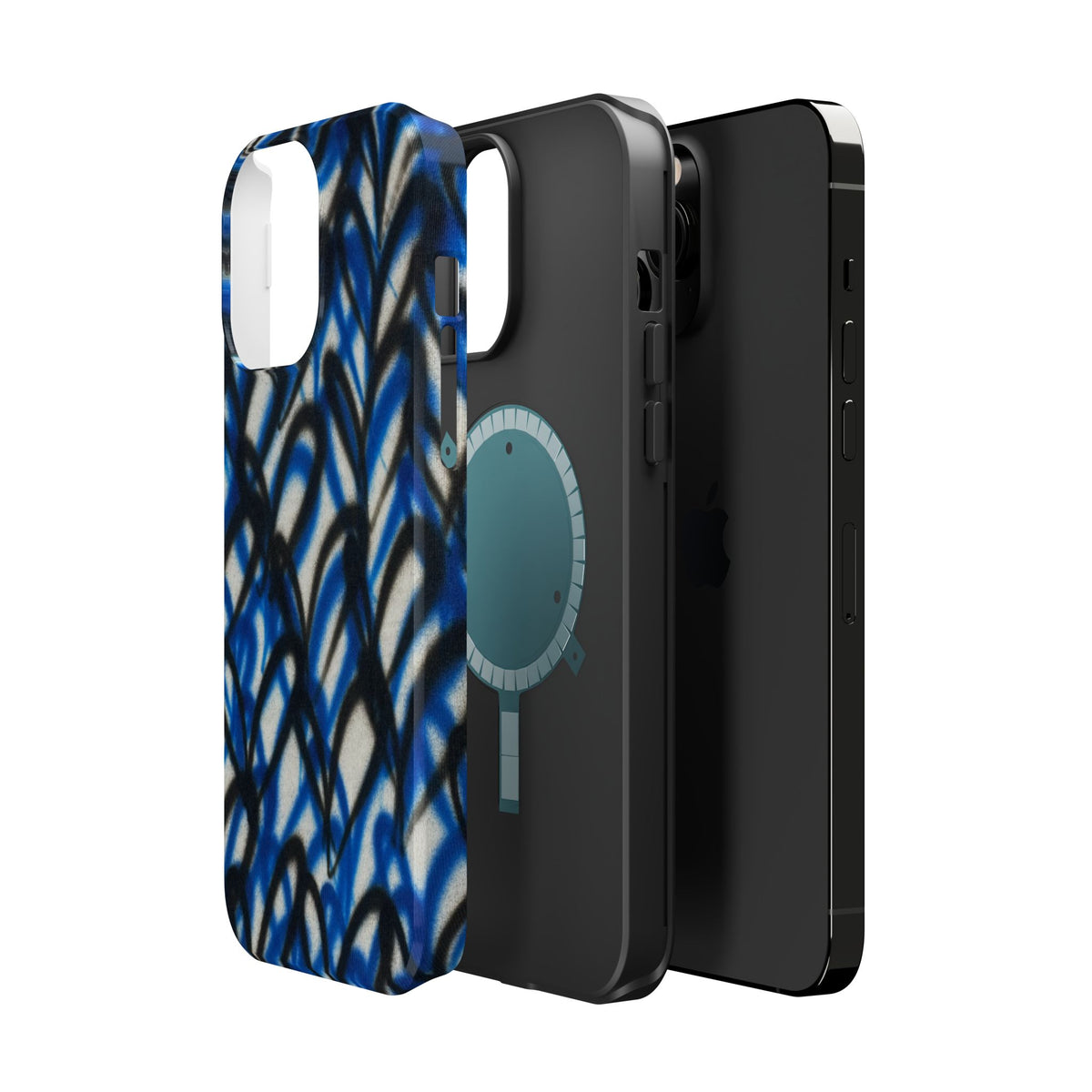 MagSafe "abstract hearts" airbrush iPhone case