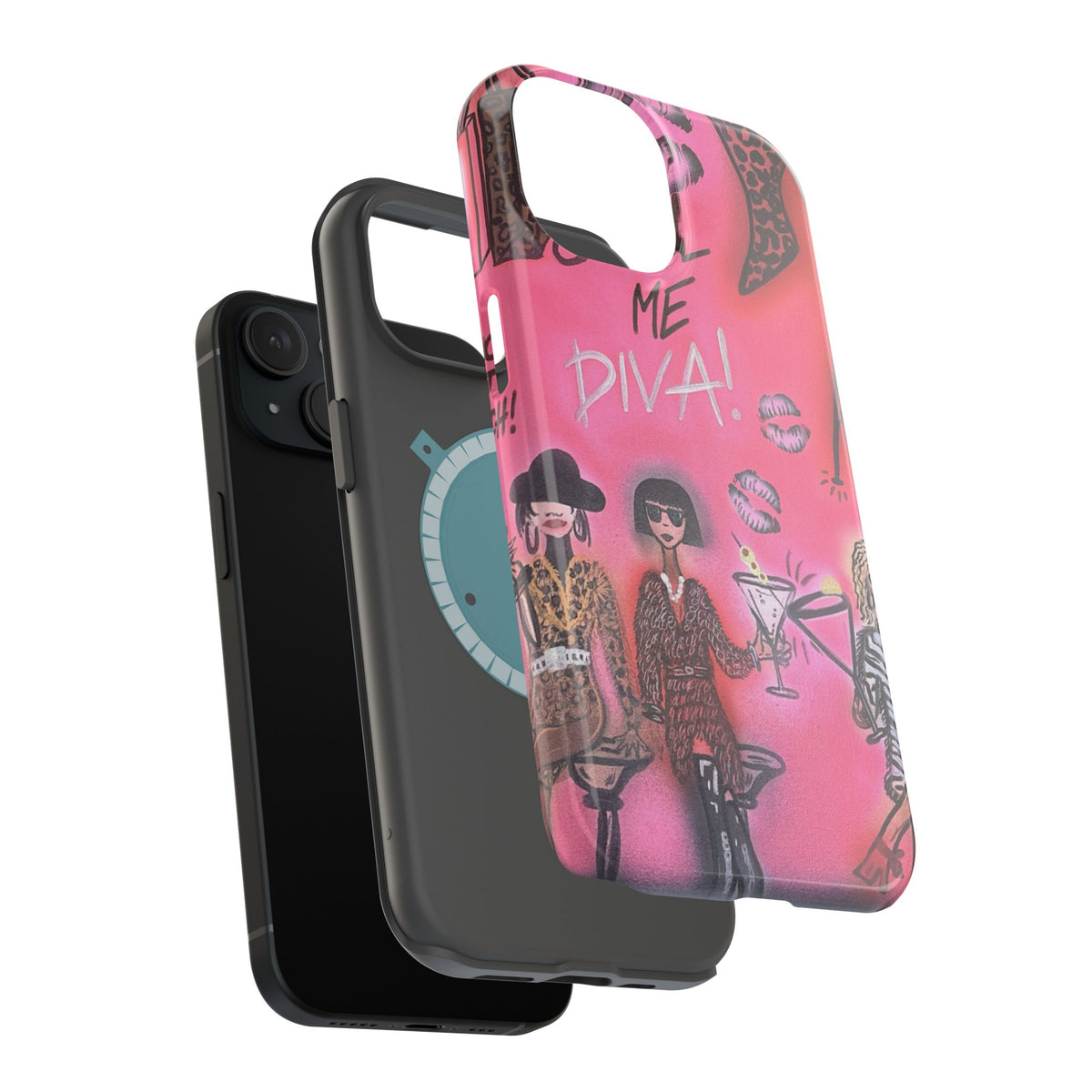 MagSafe "party diva" airbrush iPhone case