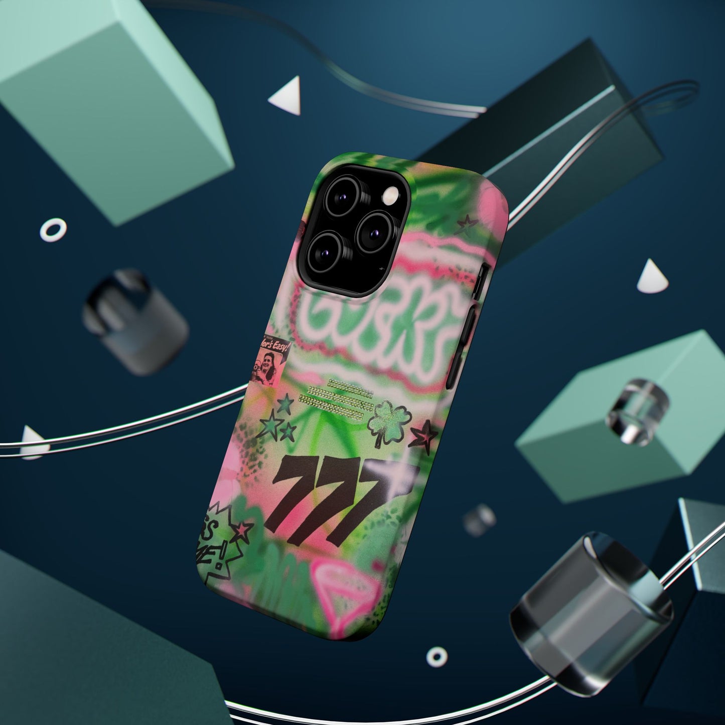 MagSafe "so lucky" airbrush iPhone case