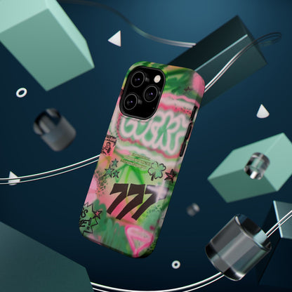MagSafe "so lucky" airbrush iPhone case
