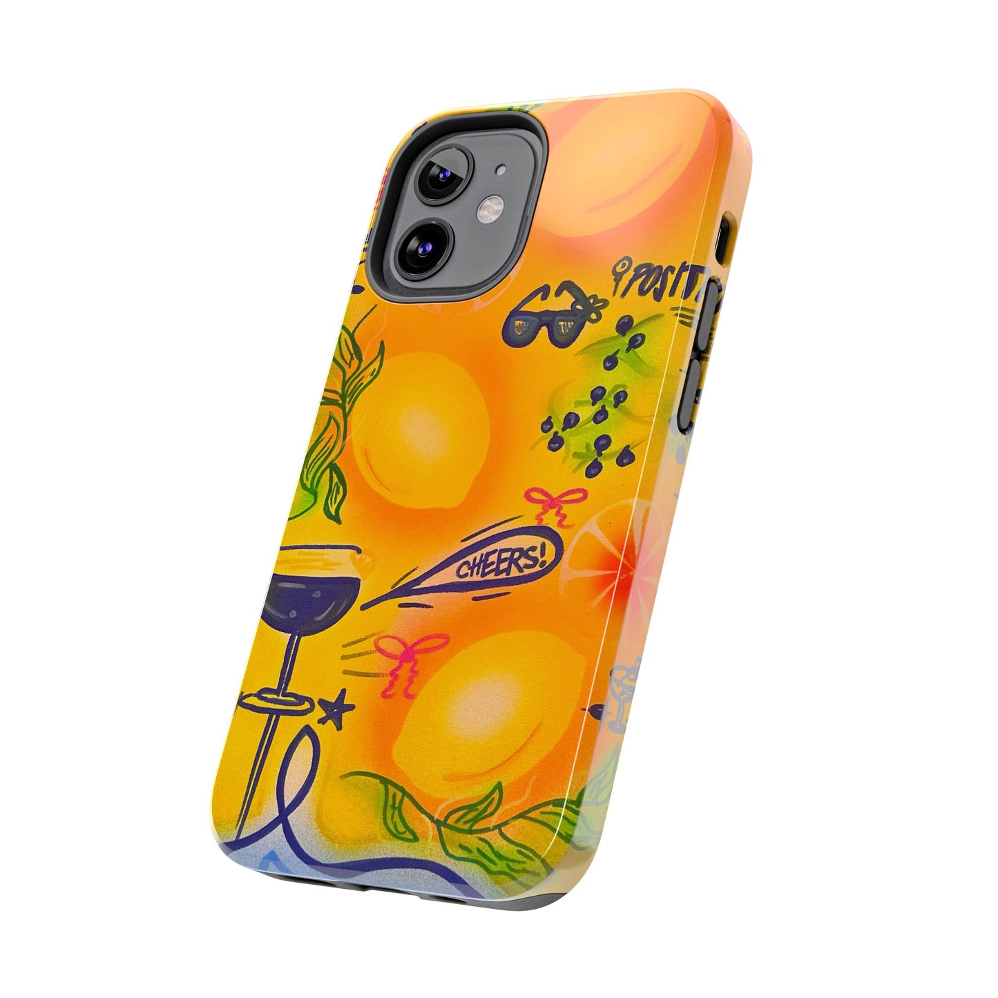 "citrus coastline" airbrush iPhone case