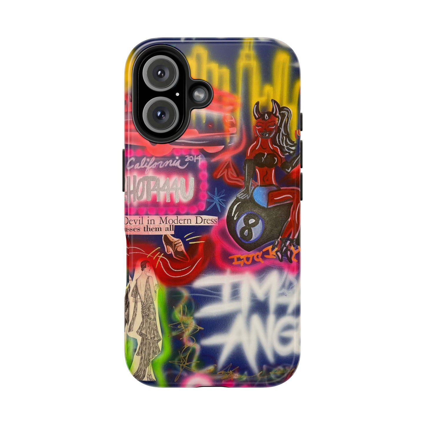 "im an angel" airbrush iPhone case