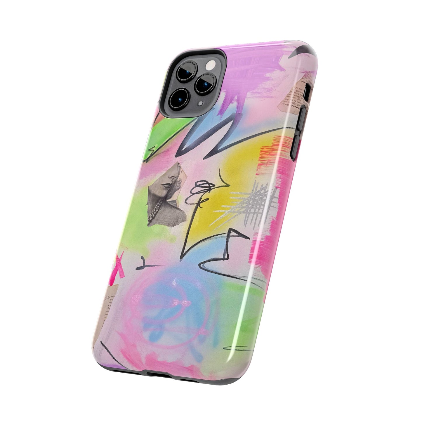 "pastel static" airbrush iPhone case