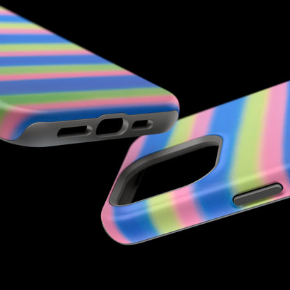 MagSafe "sherbet stripes" airbrush iPhone case