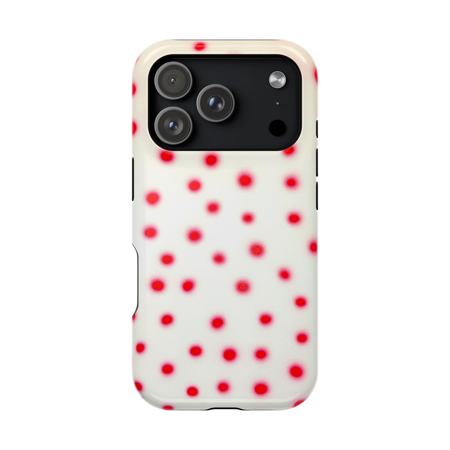 MagSafe "vanilla cherry polka dot" airbrush iPhone case