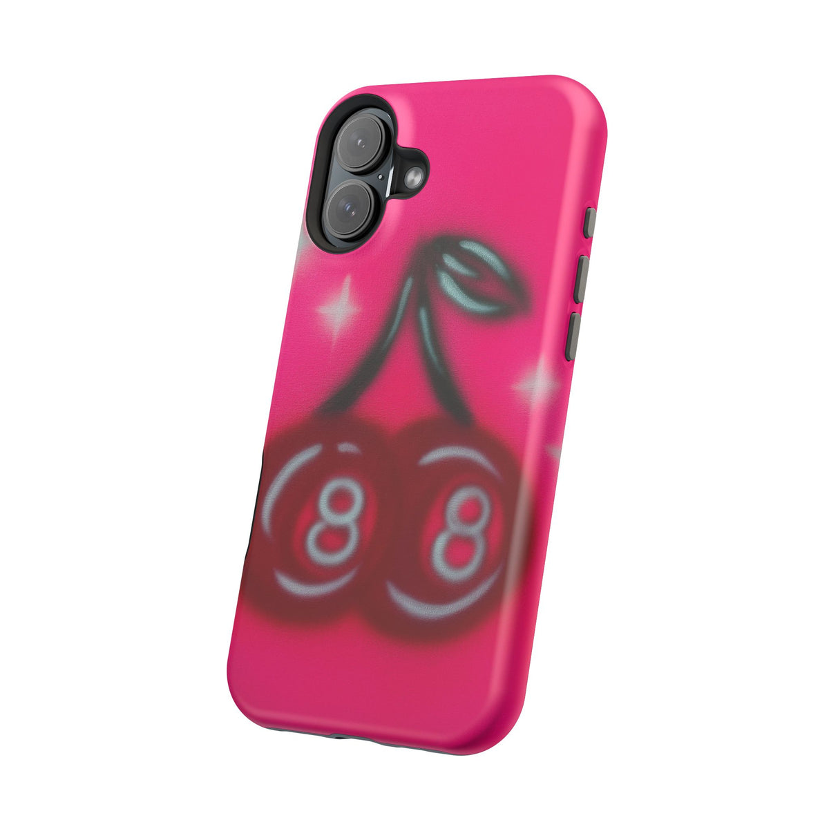 MagSafe "cherry 8ball" airbrush iPhone case
