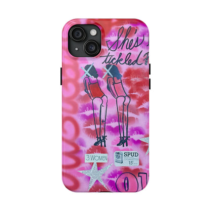 "tickled pink" airbrush iPhone case