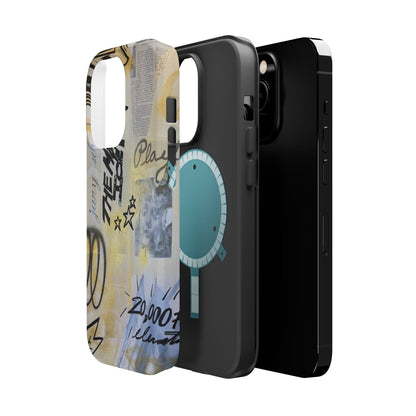 MagSafe "golden glacier" airbrush iPhone case