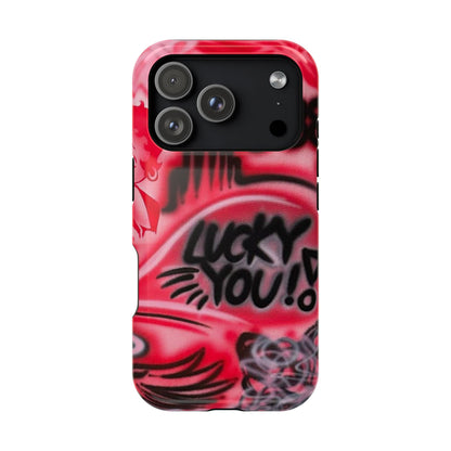 MagSafe „lucky you! pt. 2“ Airbrush iPhone Hülle