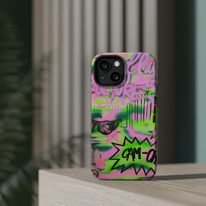 MagSafe "green camo" airbrush iPhone case