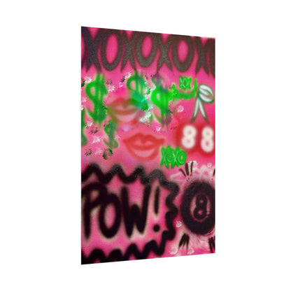 "electr!c dreamz" airbrush rolled print