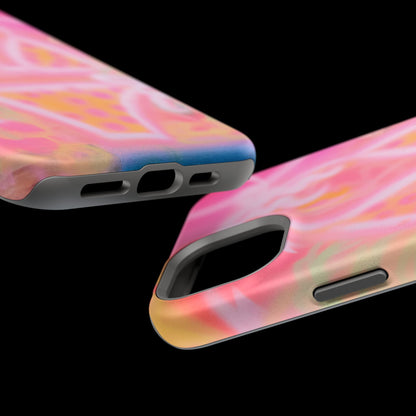 MagSafe "yellow polka dot bikini" airbrush iPhone case
