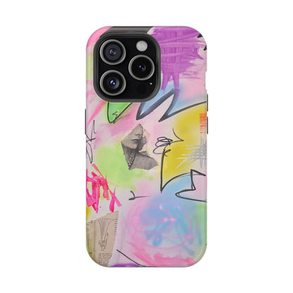MagSafe "pastel static" airbrush iPhone case
