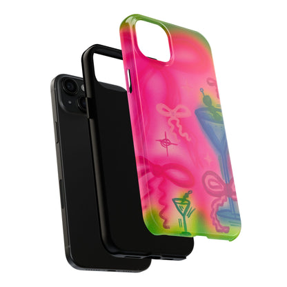 "bow martini" airbrush iPhone case