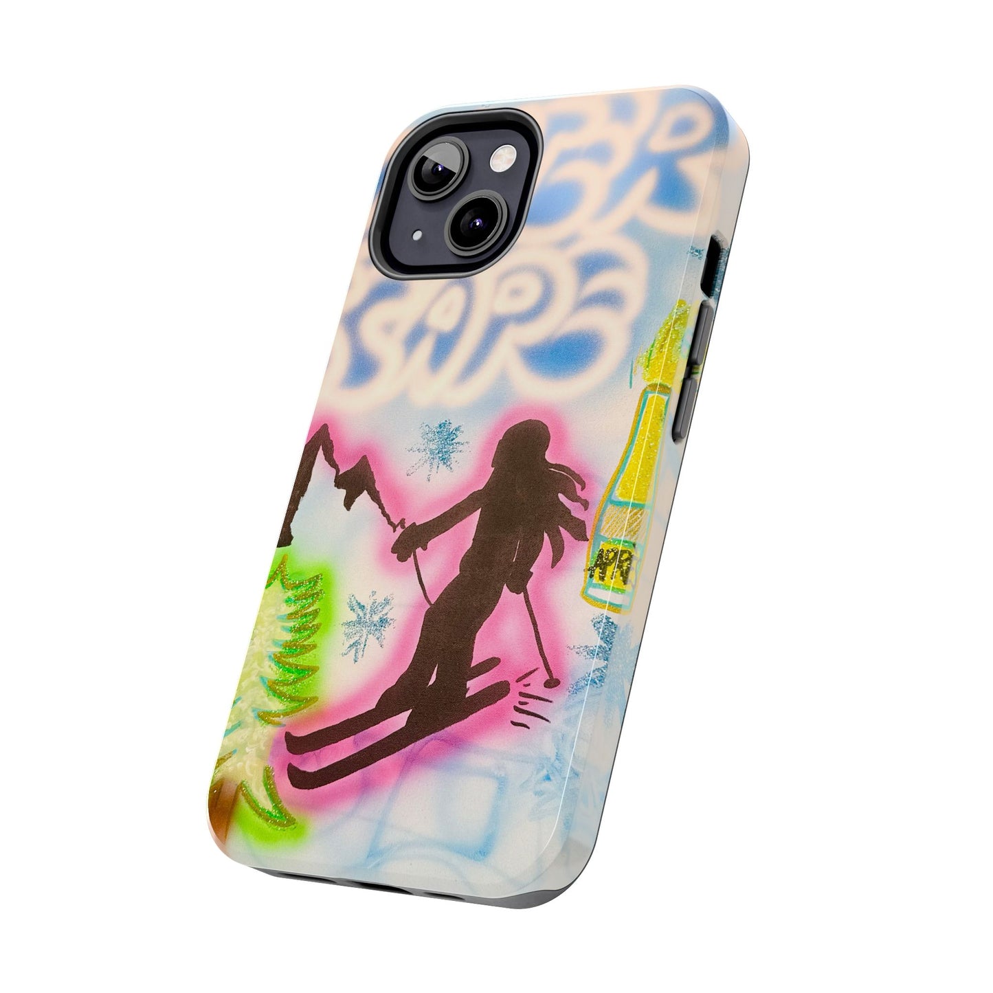 "winter escape" airbrush iPhone case