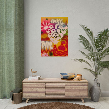 "bright billiards" airbrush rolled print