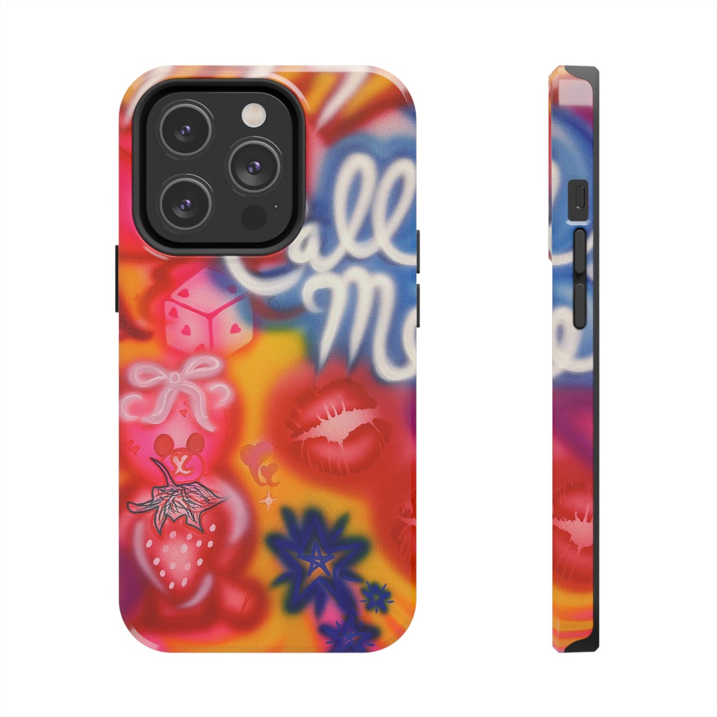 "CALL ME!" airbrush iPhone case